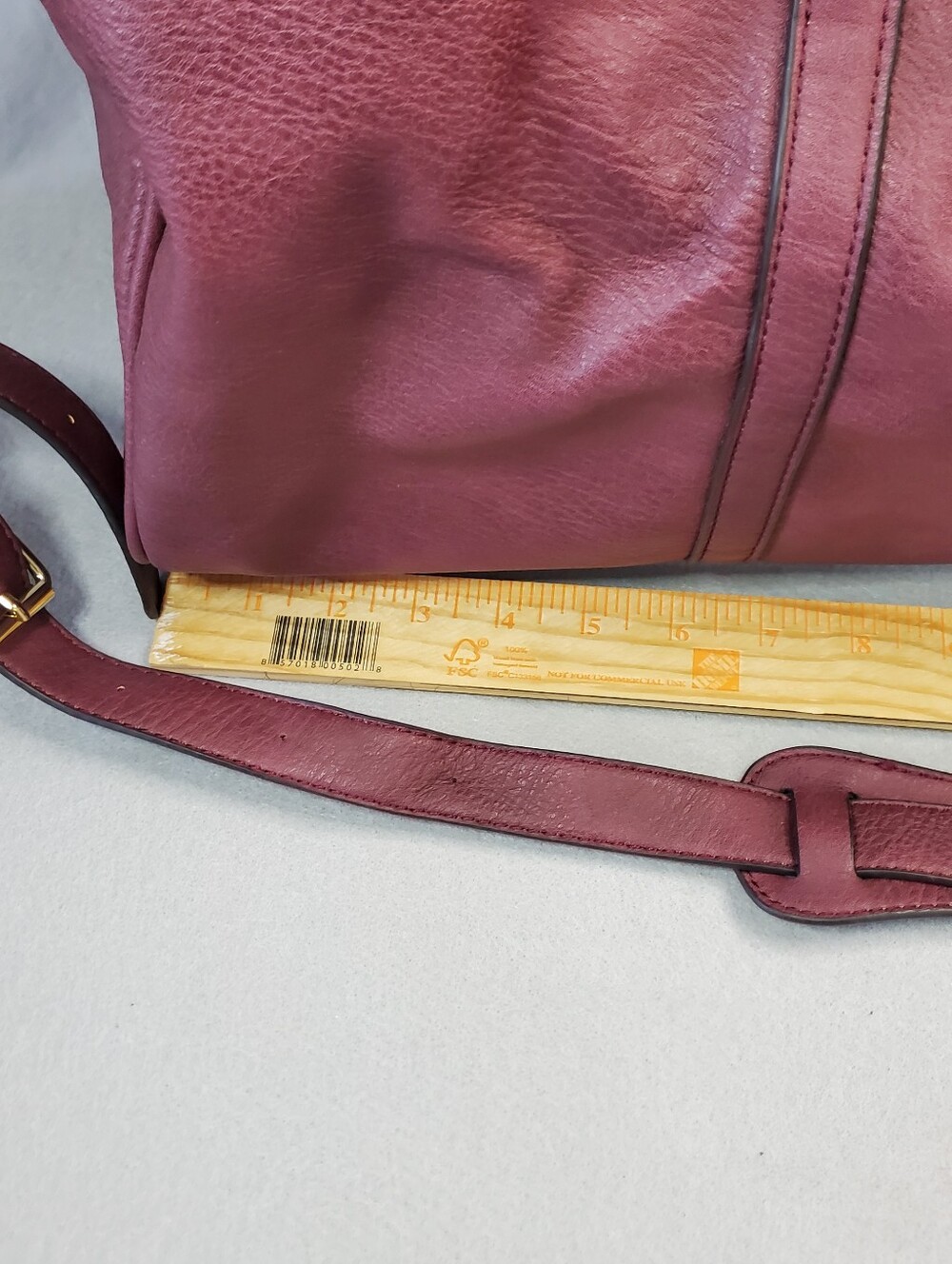 Sole/Society Faux Leather Weekender Bag - Plum - Picture 8 of 9